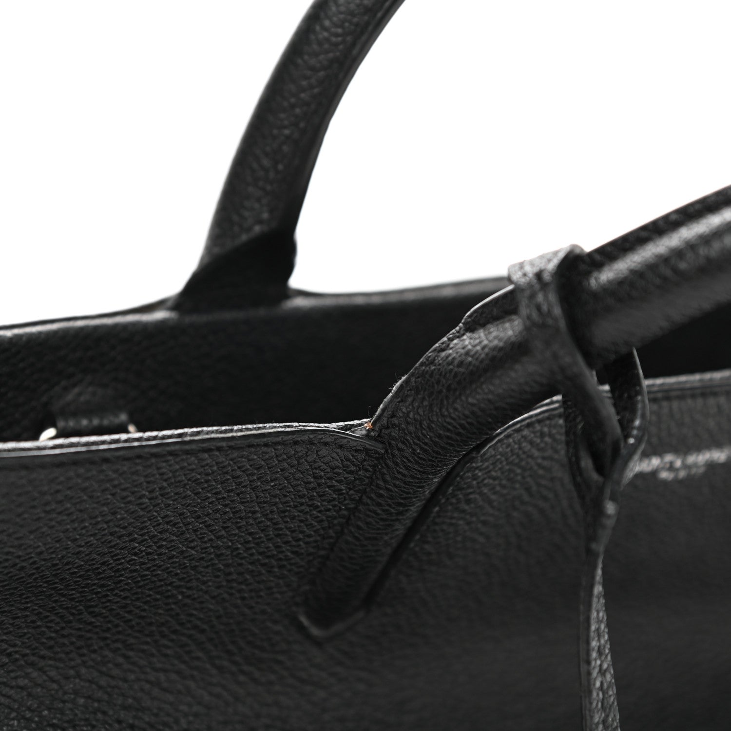 Saint Laurent Grained Calfskin Small Cabas Rive Gauche Black 13 of 17