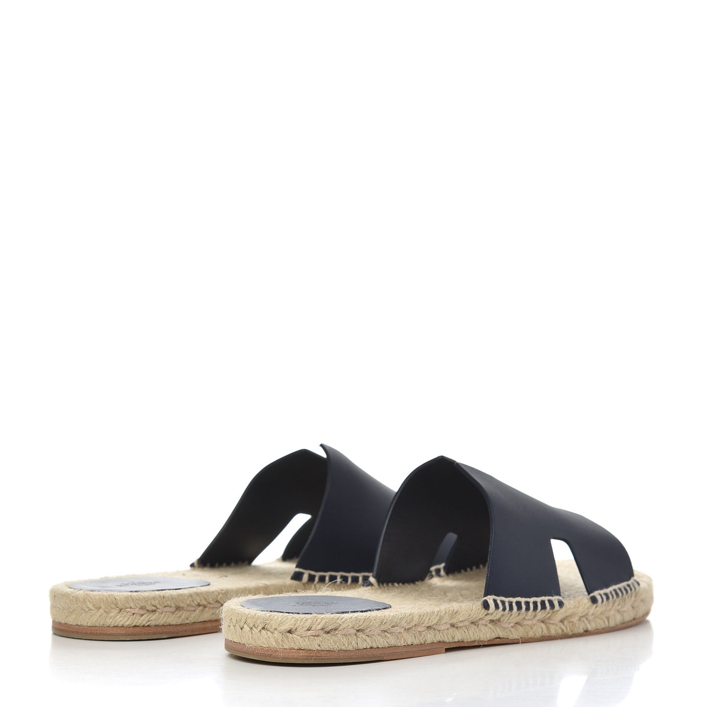 Calfskin Mens Antigua Espadrille Sandals 45 Bleu Indigo