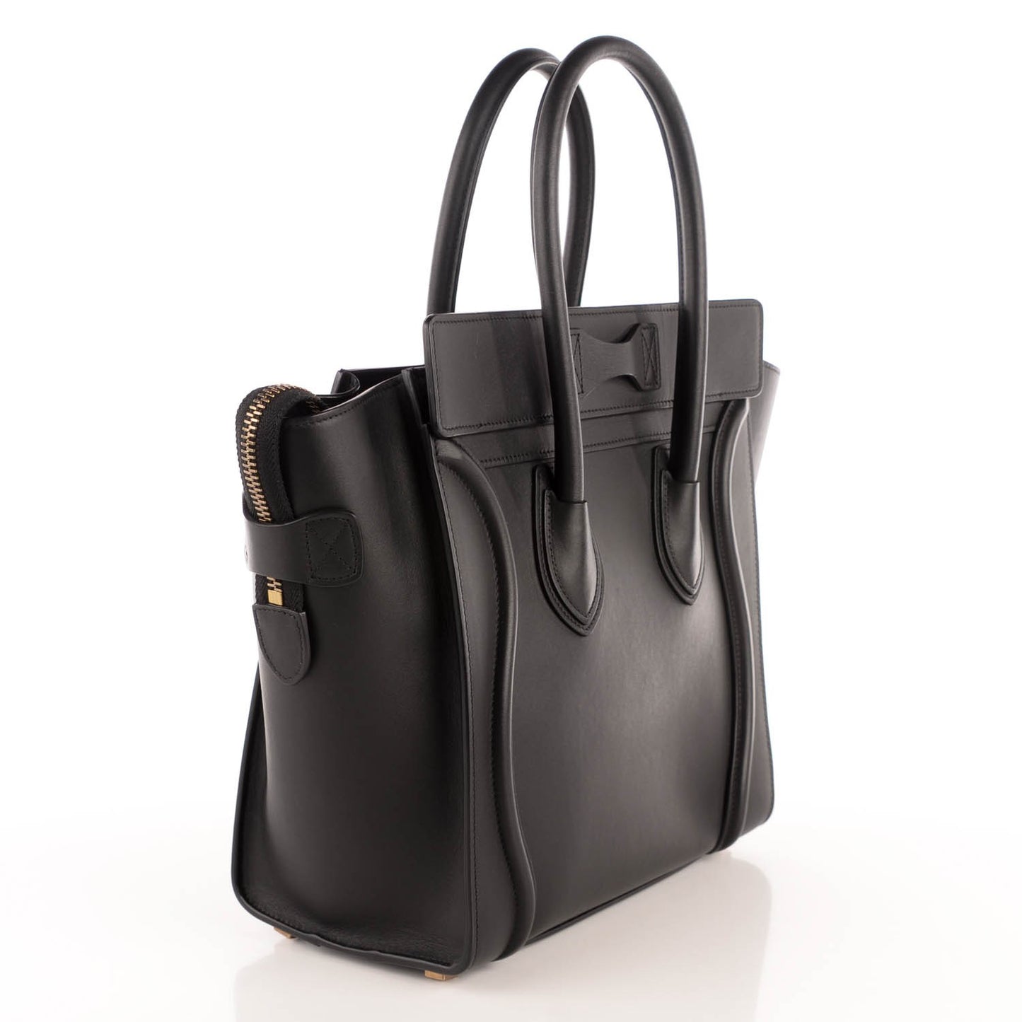 Smooth Calfskin Micro Luggage Black