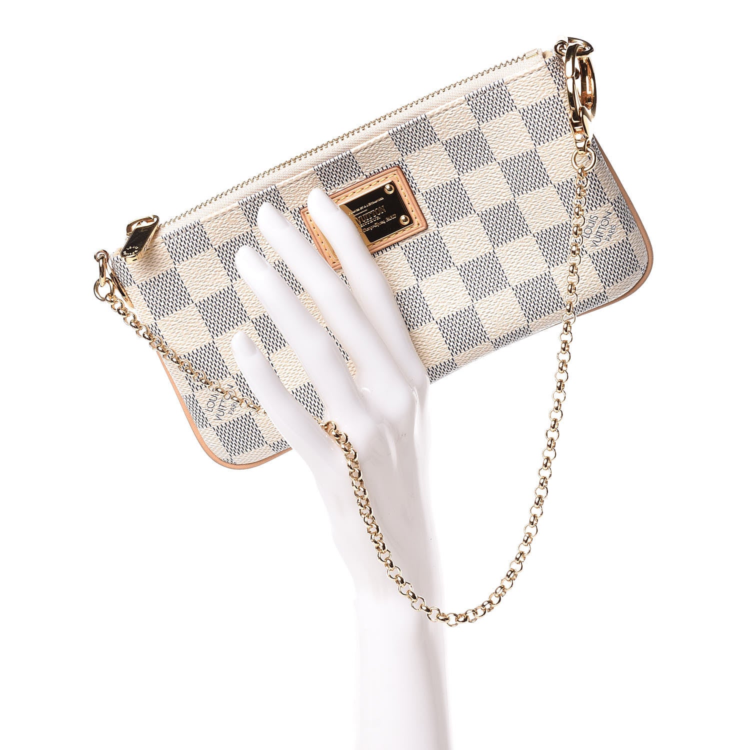 Louis Vuitton Damier Azur Pochette Milla MM 2 of 7