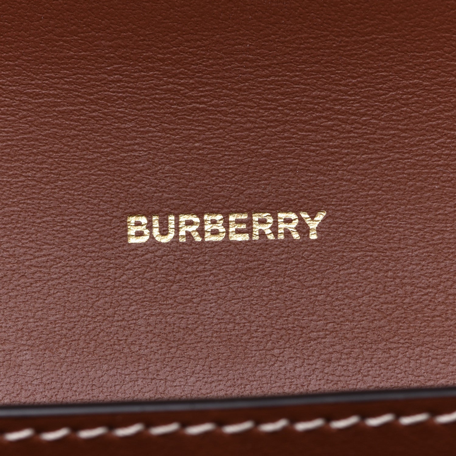Burberry Vintage Check Grain Calfskin Halton Wallet Tan 6 of 9