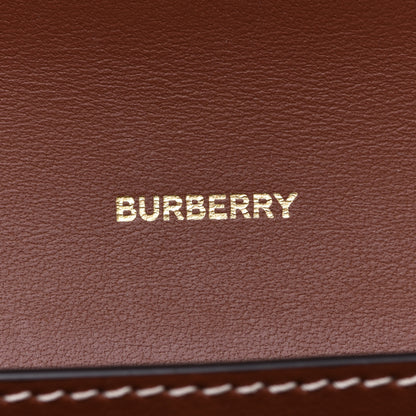 Burberry Vintage Check Grain Calfskin Halton Wallet Tan 6 of 9
