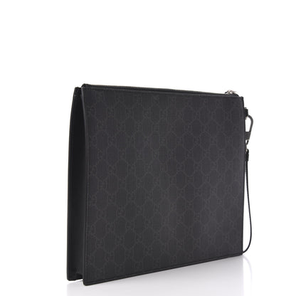 Gucci GG Supreme Monogram Rainbow Eagle Documents Holder Black Grey Multicolor 3 of 8
