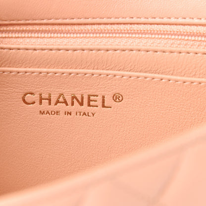Chanel Lambskin Quilted Mini Rectangular Flap Light Pink 6 of 10