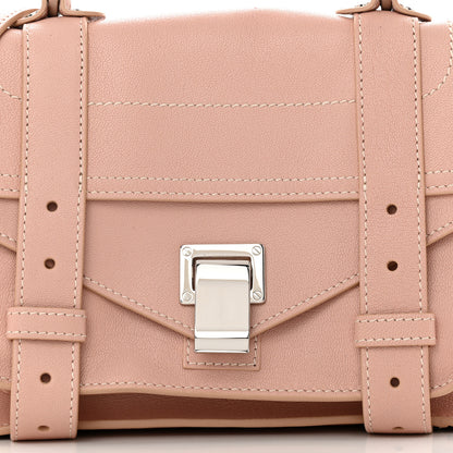 Proenza Schouler Calfskin Topstitch Tiny PS1 Satchel Pale Pink 8 of 11