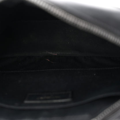 Saint Laurent Calfskin Matelasse Monogram Monochrome Lou Camera Bag Black 10 of 11