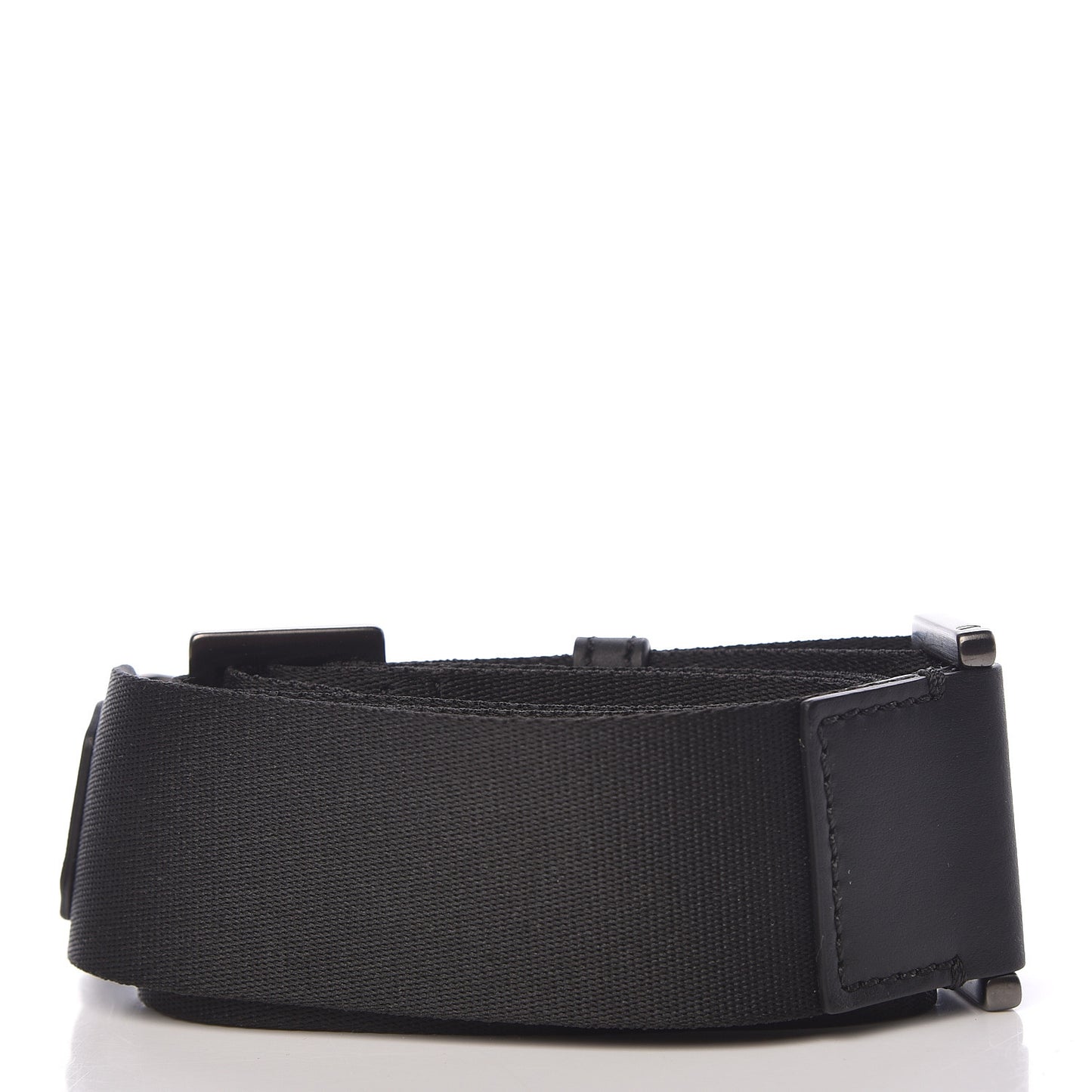 Canvas Calfskin Strap Black