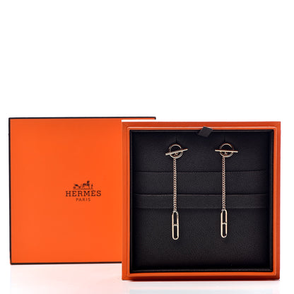 Hermes 18K Rose Gold Echappee Earrings 6 of 6