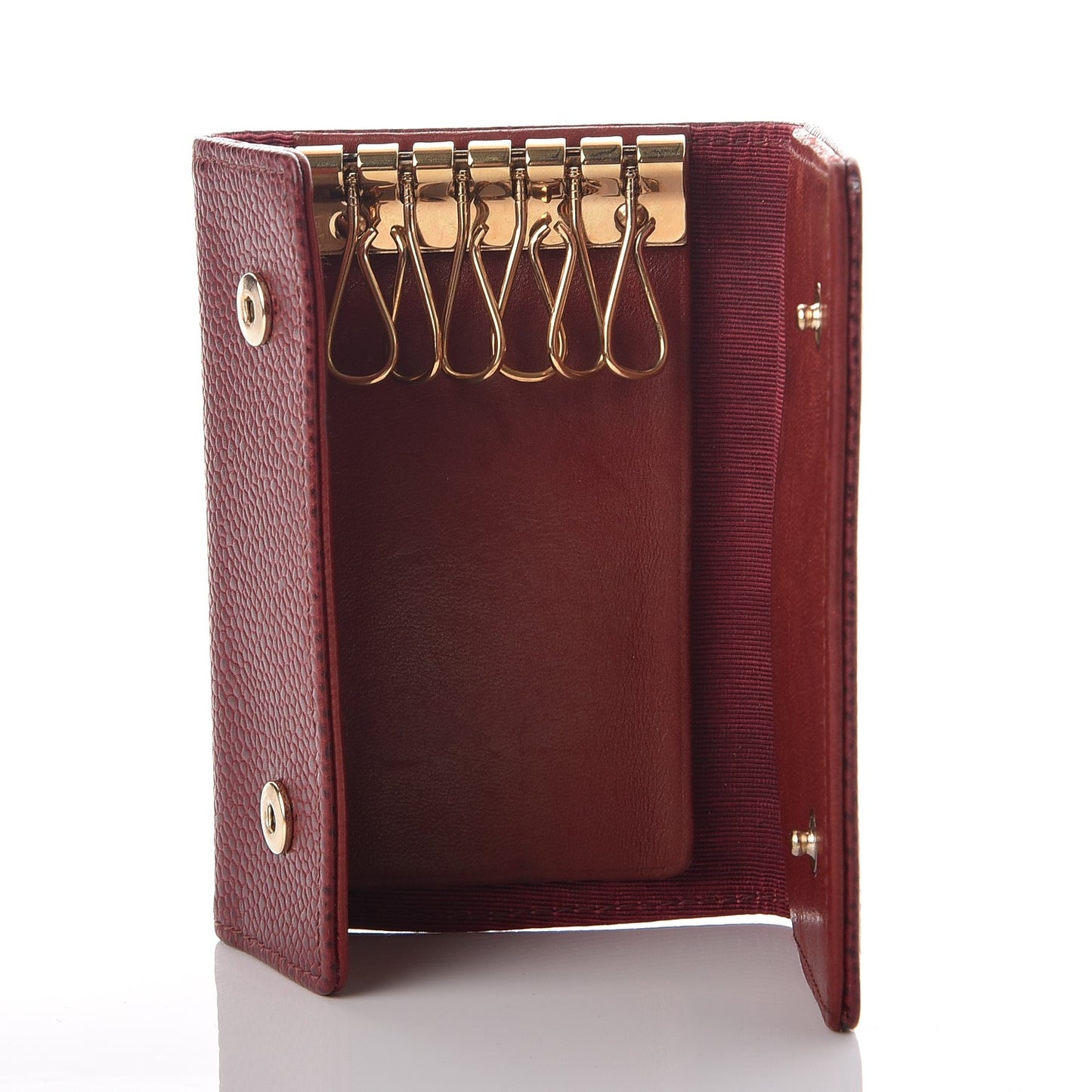 Caviar Timeless CC 6 Key Holder Case Dark Red
