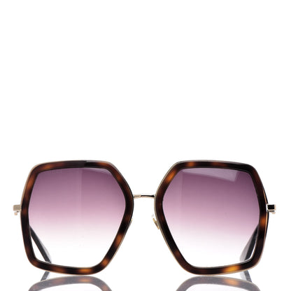 Gucci Acetate Oversize Square Frame GG0106S Sunglasses Tortoise 2 of 9