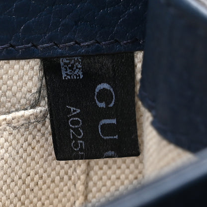 Gucci Dollar Calfskin Crystal Web Mini Dionysus Bamboo Top Handle Bag Blue Agata Montana Sapphire 8 of 11