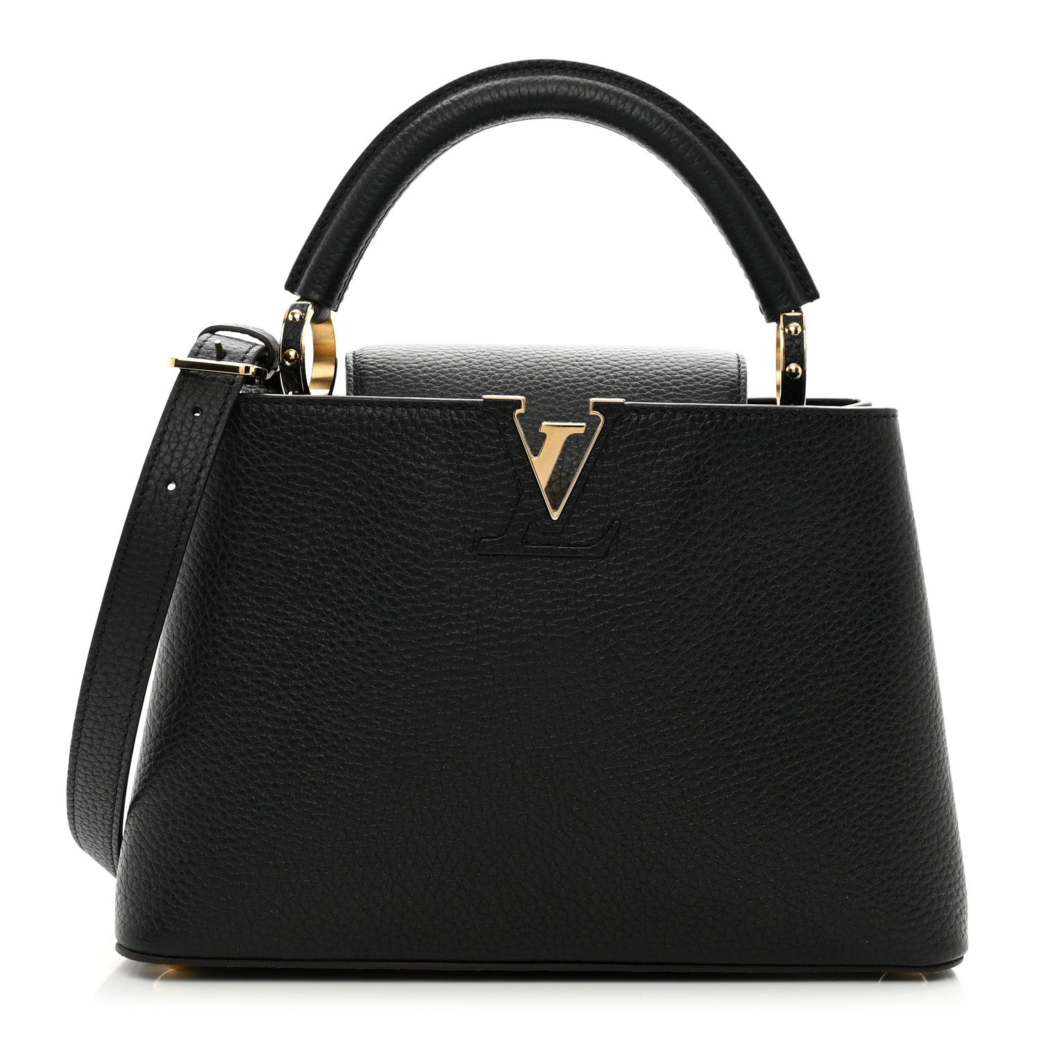 Louis Vuitton Taurillon Capucines BB Black 1 of 9