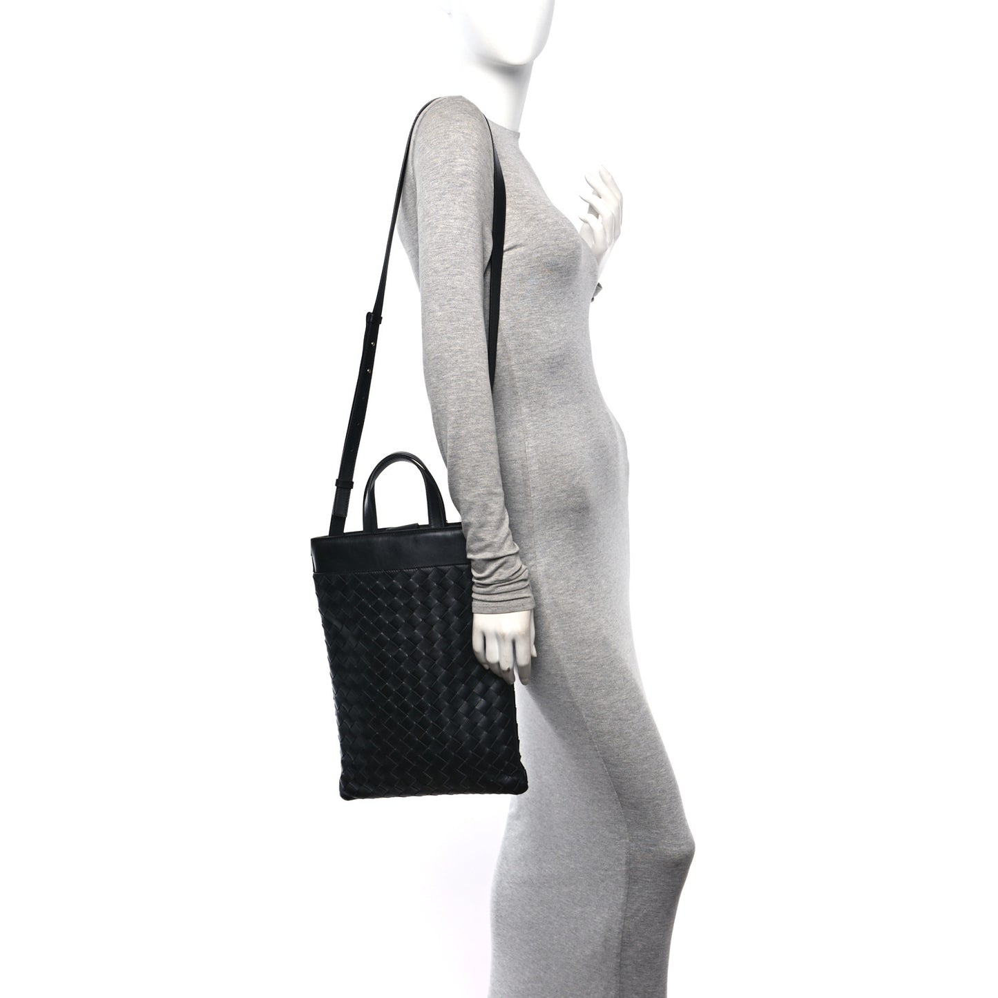 Lambskin Intrecciato Laptop Case Black