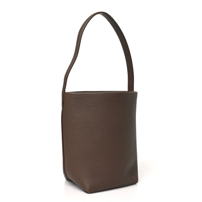 The Row Grained Calfskin Small N/S Park Tote Dark Olive 3 of 10