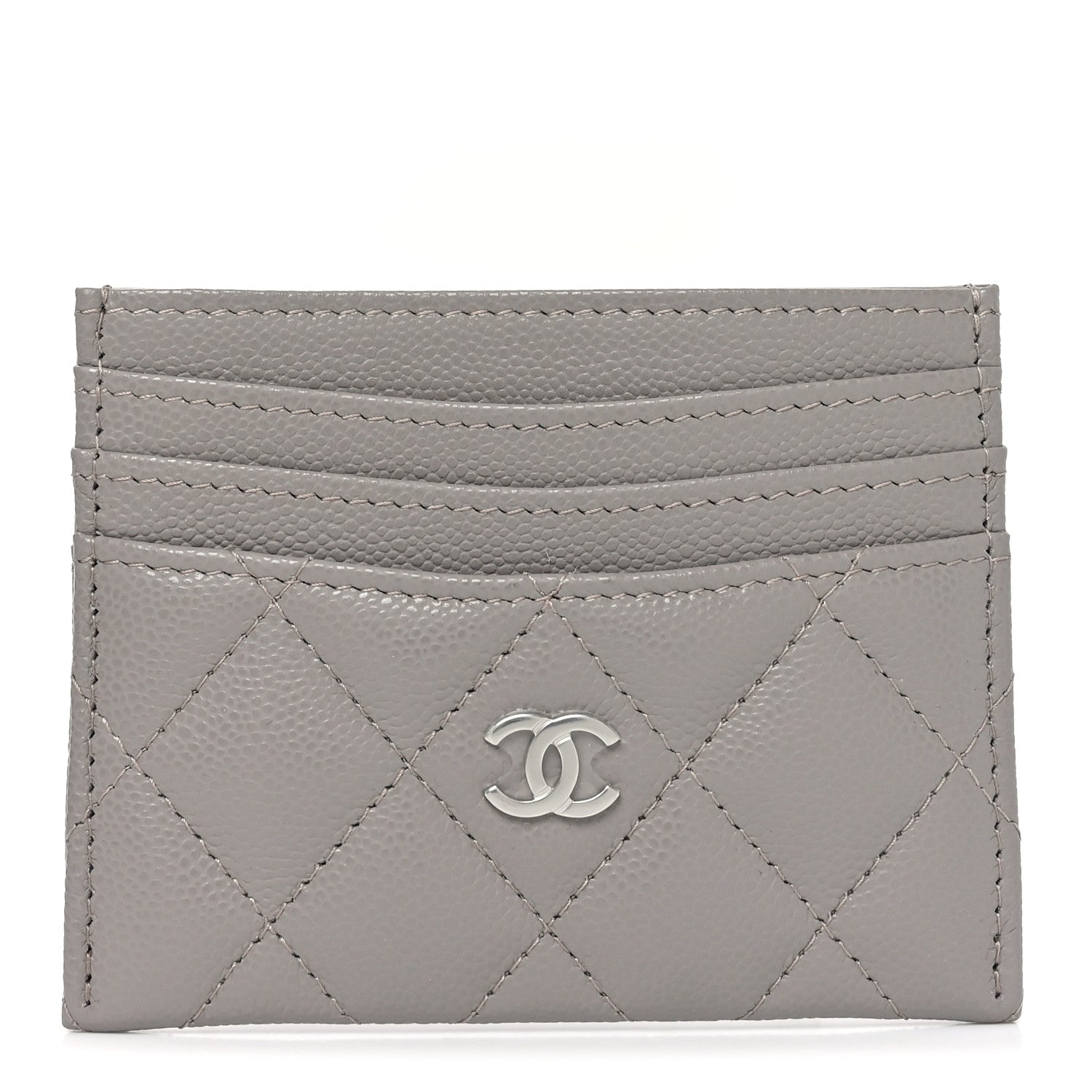 Chanel Caviar Quilted Multi Card Holder Dark Grey 1 of 9