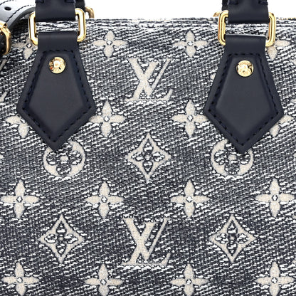 Louis Vuitton Monoglam Speedy Bandouliere 20 Blue 7 of 9