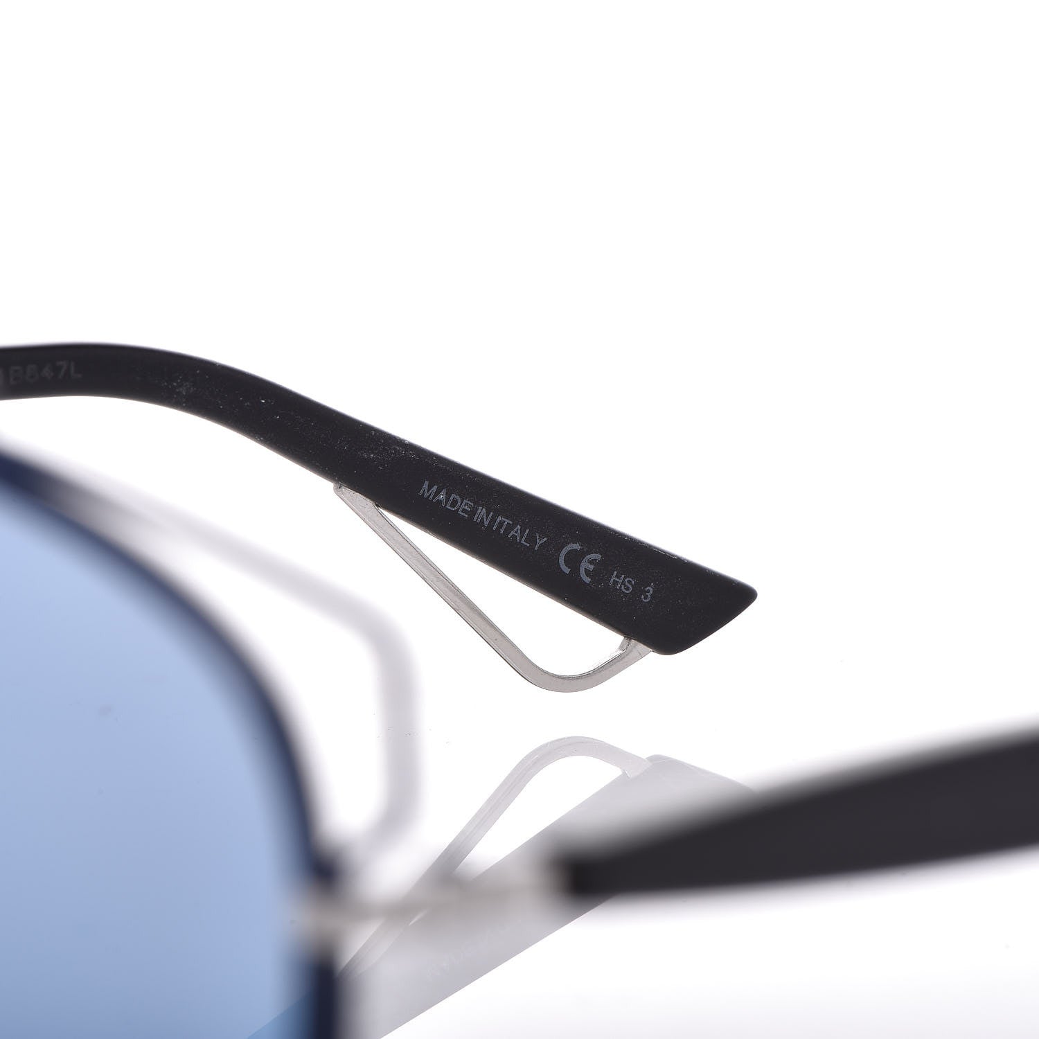 Christian Dior Technologic Sunglasses Blue Matte Black 7 of 9