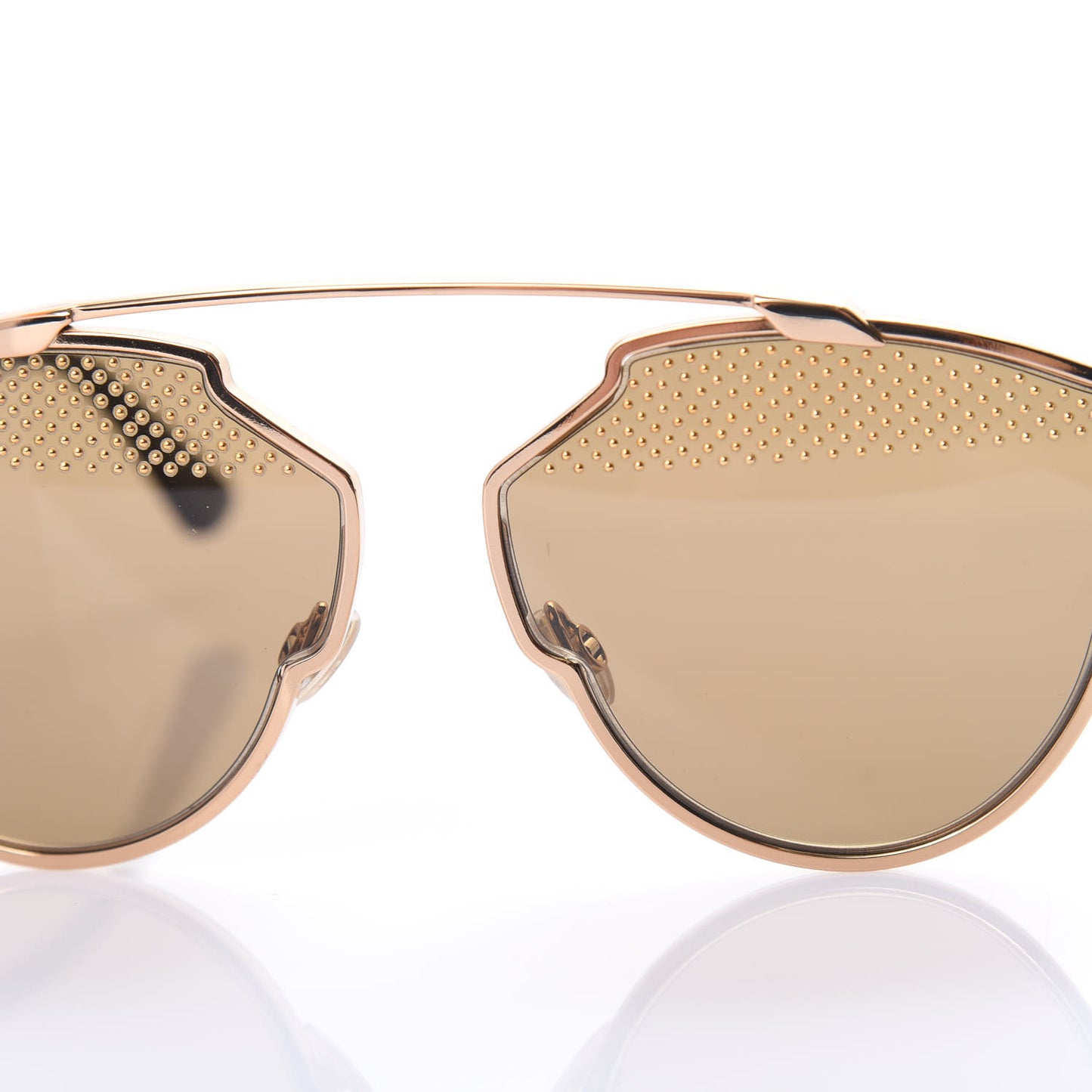 Studded So Real Sunglasses Gold