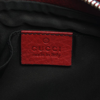 Gucci Pebbled Calfskin Soho Cosmetic Case Tabasco Red 7 of 8