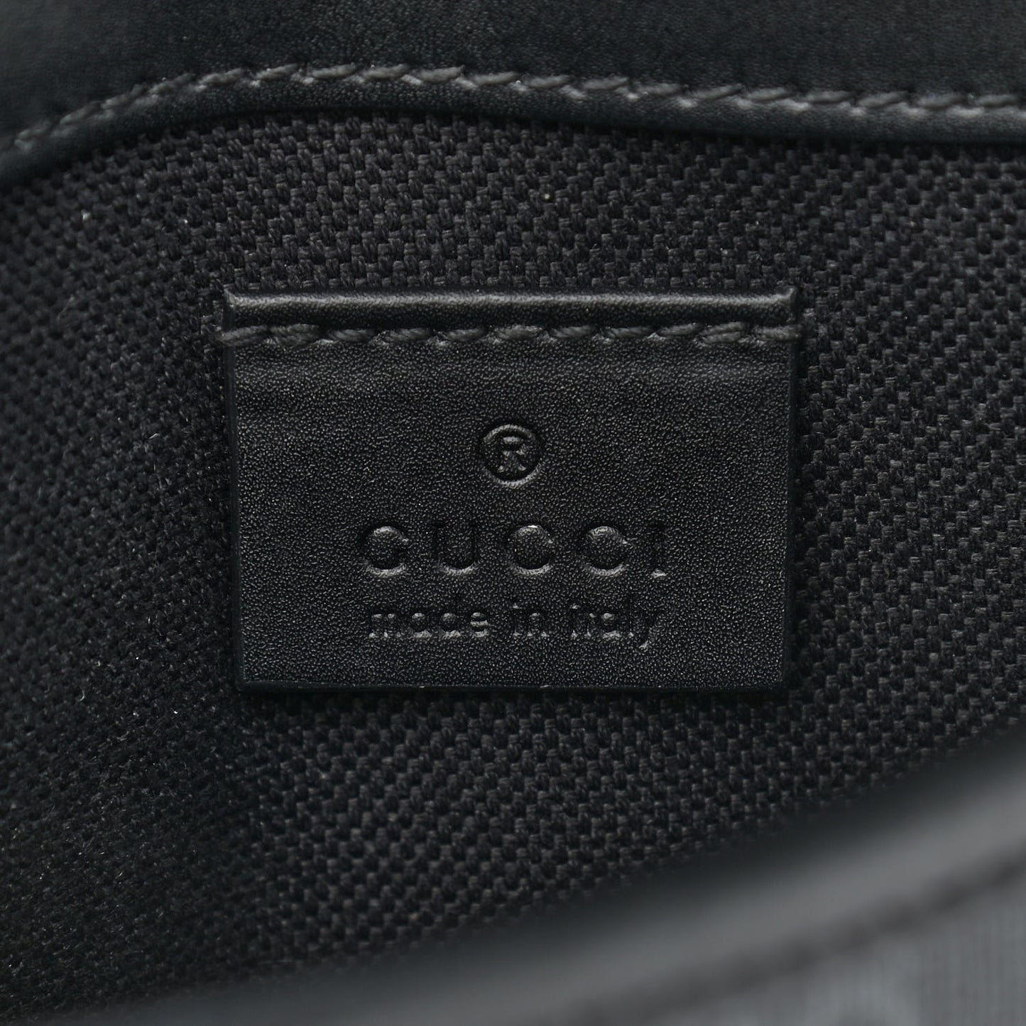 GG Supreme Monogram Web Slim Belt Bag Black Grey