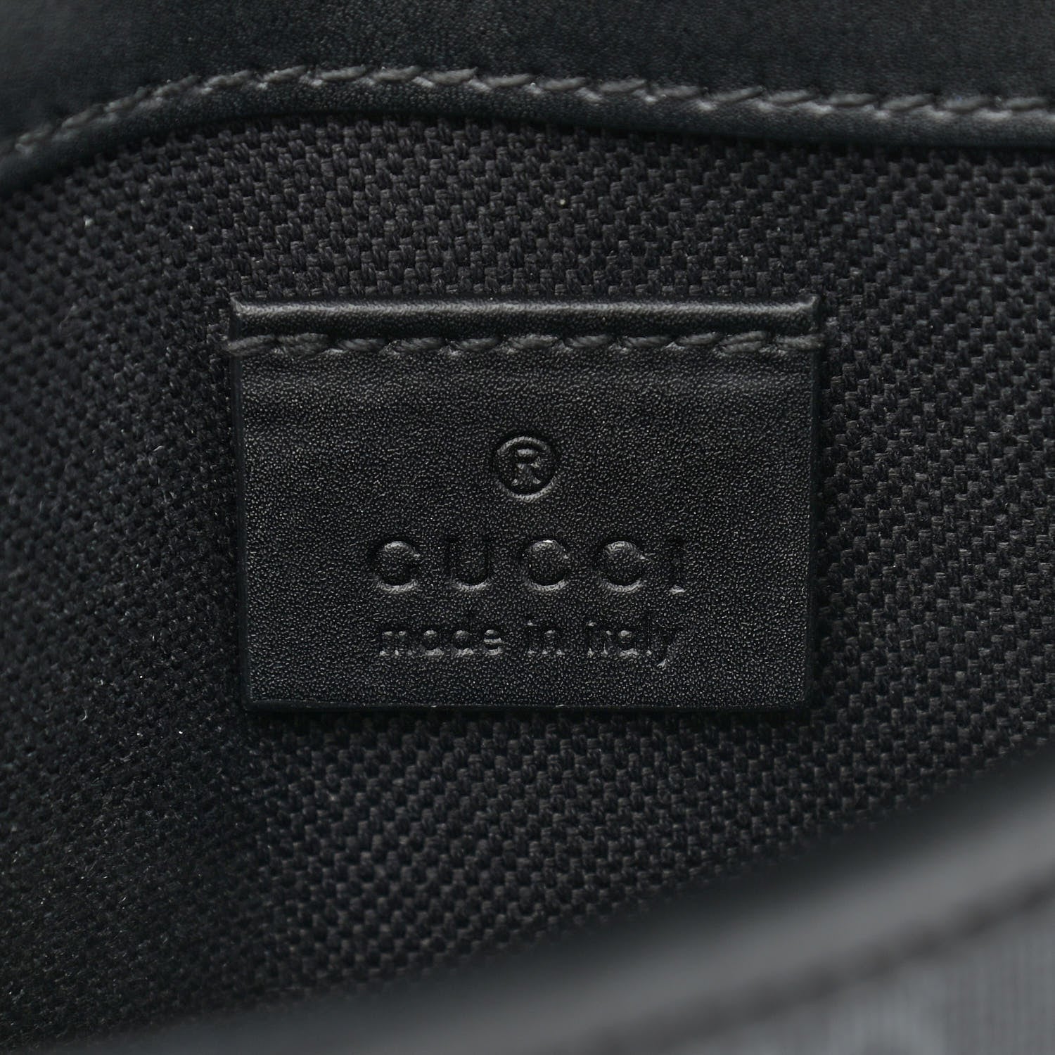 Gucci GG Supreme Monogram Web Slim Belt Bag Black Grey 6 of 12