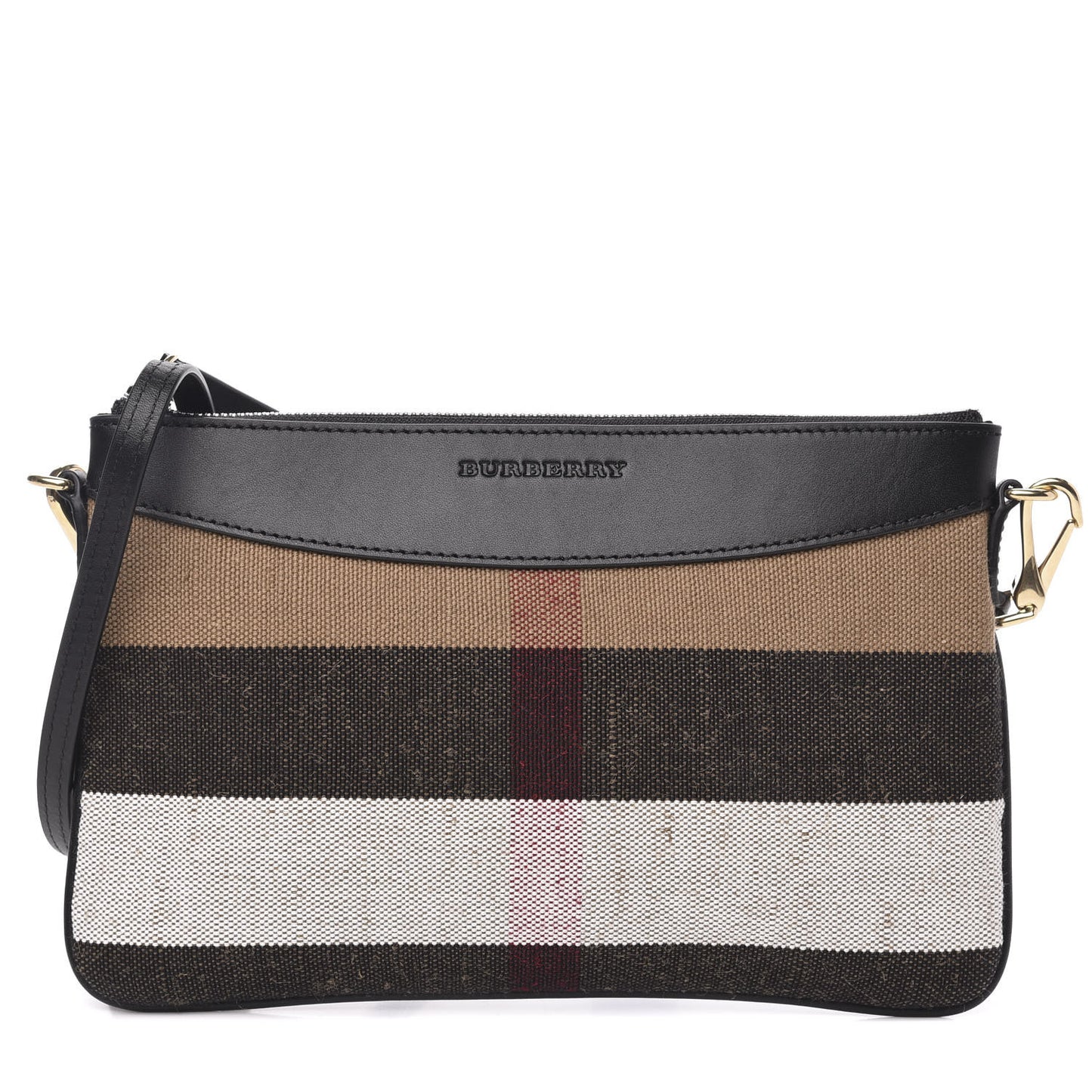 House Check Derby Peyton Crossbody Clutch Bag Black
