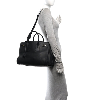 Saint Laurent Grained Calfskin Large Souple Sac De Jour Black 2 of 11