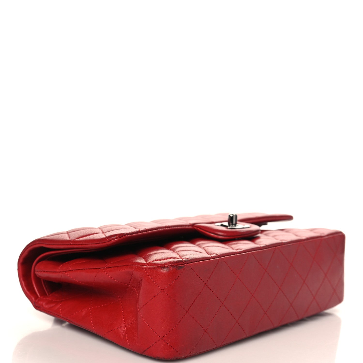 Chanel Lambskin Quilted Medium Double Flap Red 4 of 11
