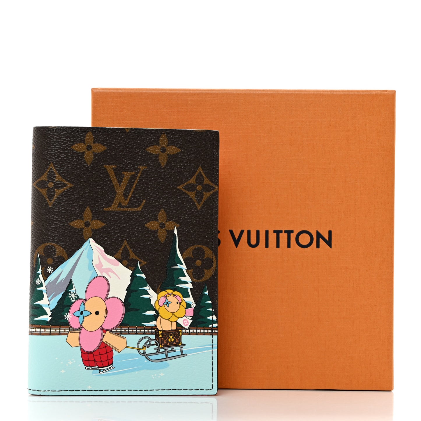 Monogram 2023 Christmas Animation Alpine Passport Cover Pink