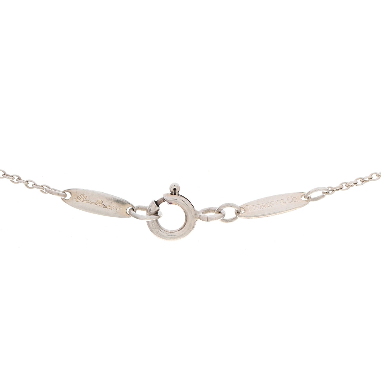 Sterling Silver Elsa Peretti Infinity Cross Pendant Necklace