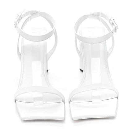 Balenciaga Smooth Calfskin Moon Square Toe 90mm Sandals 38 Optical White 2 of 6