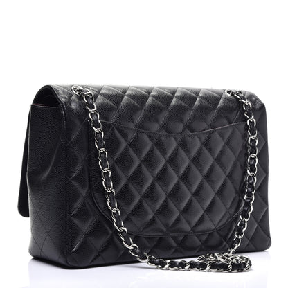 Chanel Caviar Quilted Maxi Double Flap Black 4 of 12