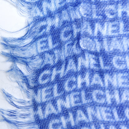 Chanel Cashmere CC Stole Blue 6 of 7