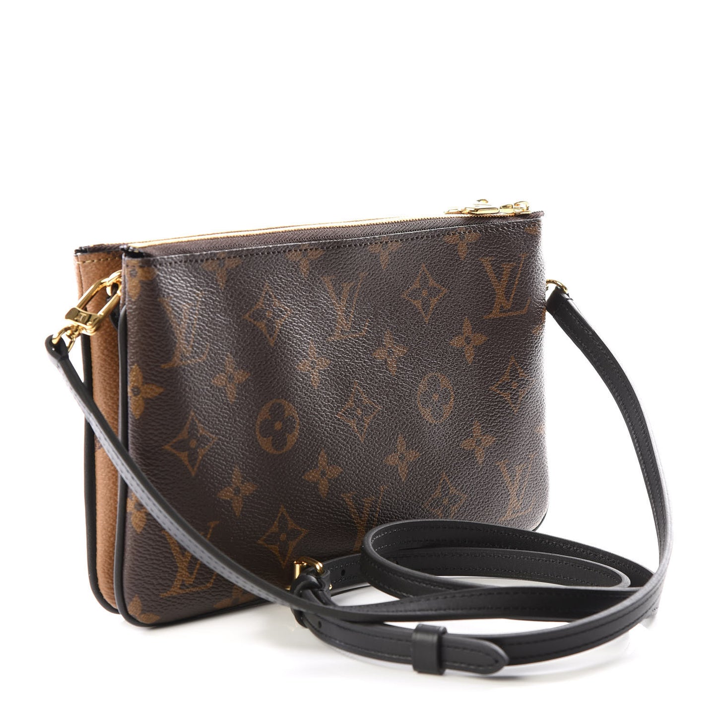 Reverse Monogram Giant Double Zip Pochette