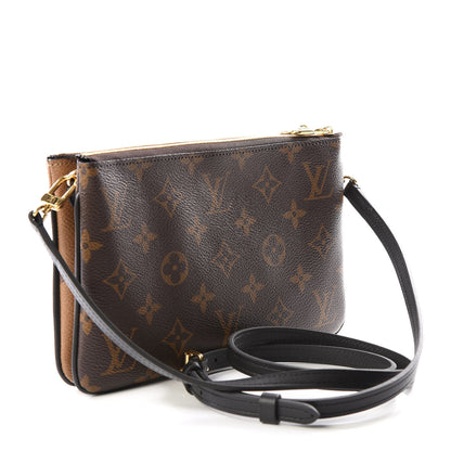 Louis Vuitton Reverse Monogram Giant Double Zip Pochette 2 of 14