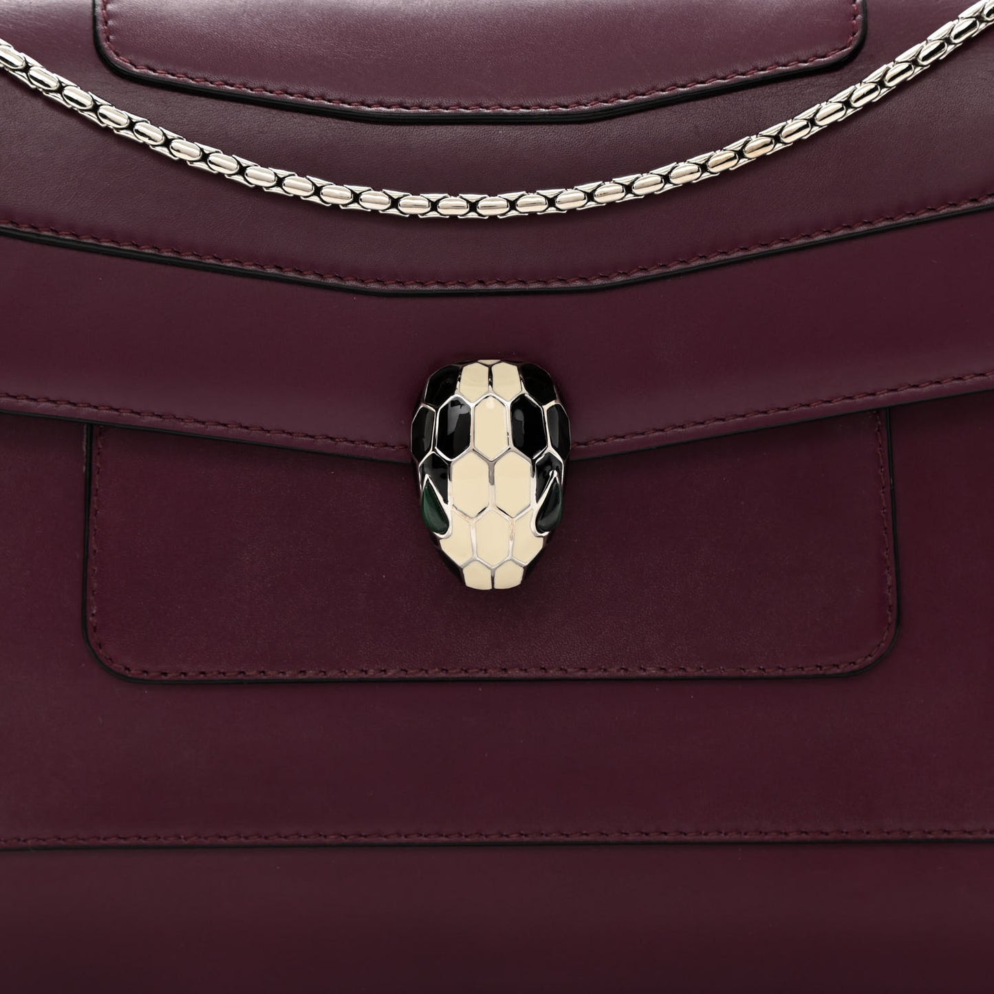 Calfskin Serpenti Forever Shoulder Bag Bordeaux