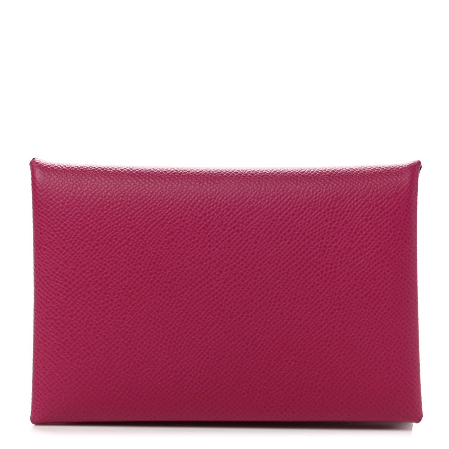 Hermes Madame Calfskin Calvi Card Case Rose Pourpre 1 of 8