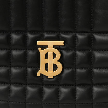 Burberry Lambskin Quilted Medium Lola Backpack Black 7 of 9