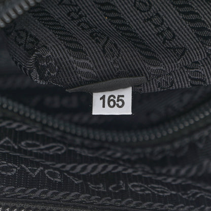 Prada Tessuto Nylon Saffiano Flat Messenger Bag Black 7 of 11