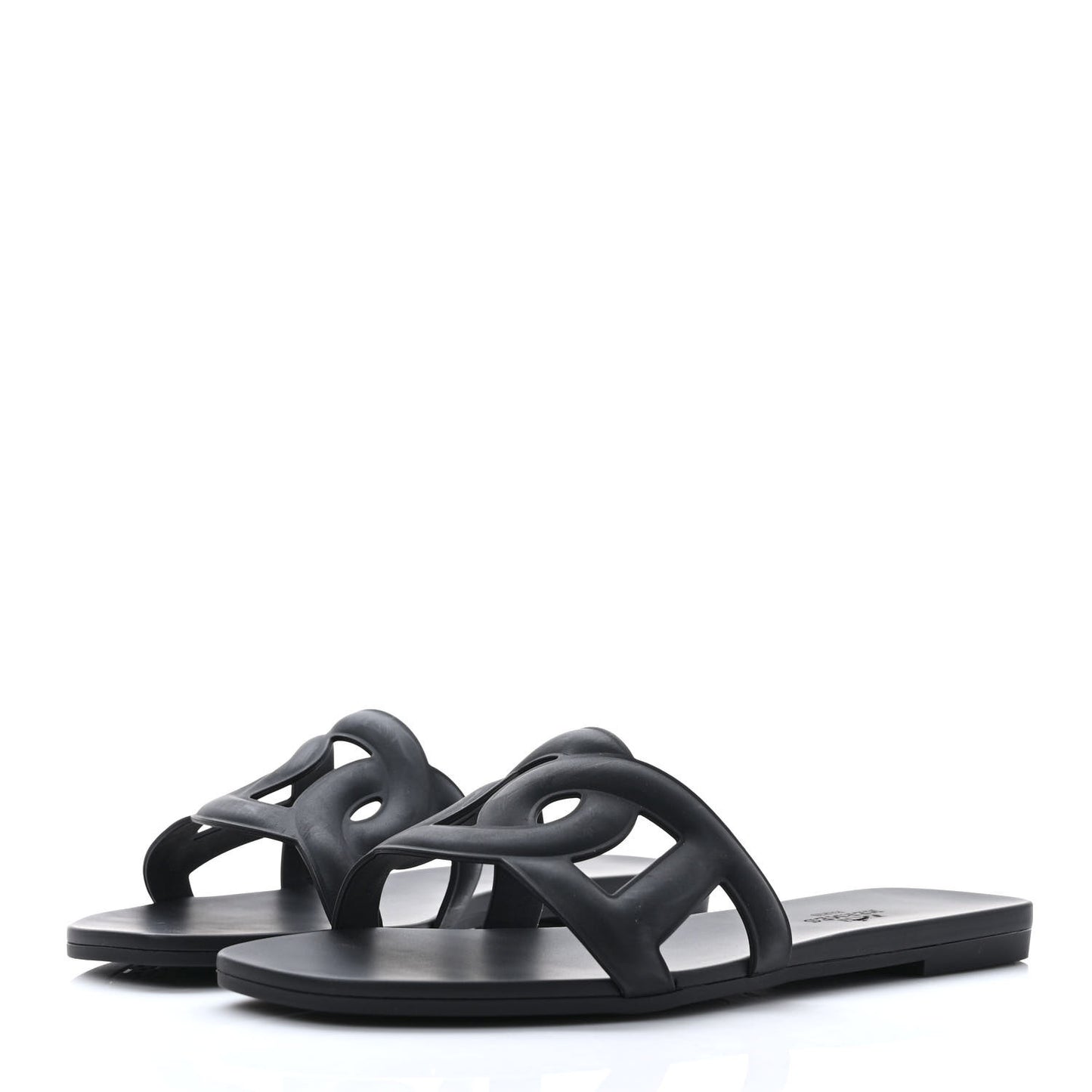Rubber Aloha Sandals 36 Black