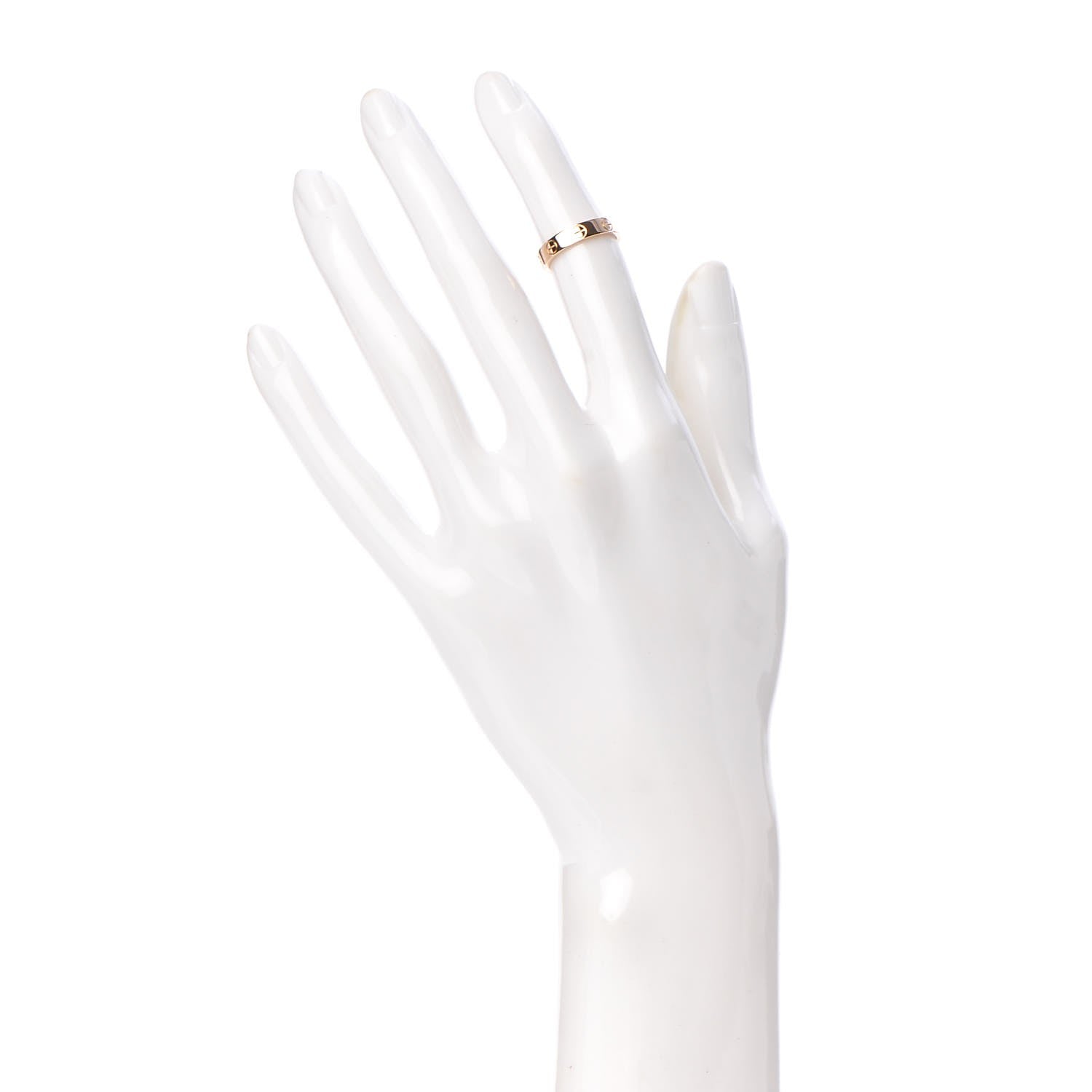 Cartier 18K Pink Gold 4mm LOVE Wedding Band Ring 46 3.75 2 of 3