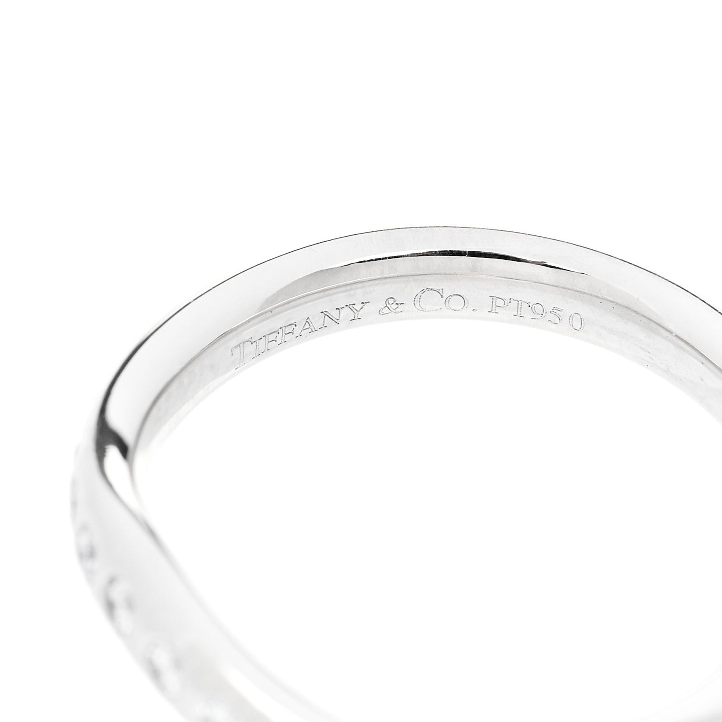 Platinum Diamond Elsa Peretti Curved Wedding Band Ring 49 5