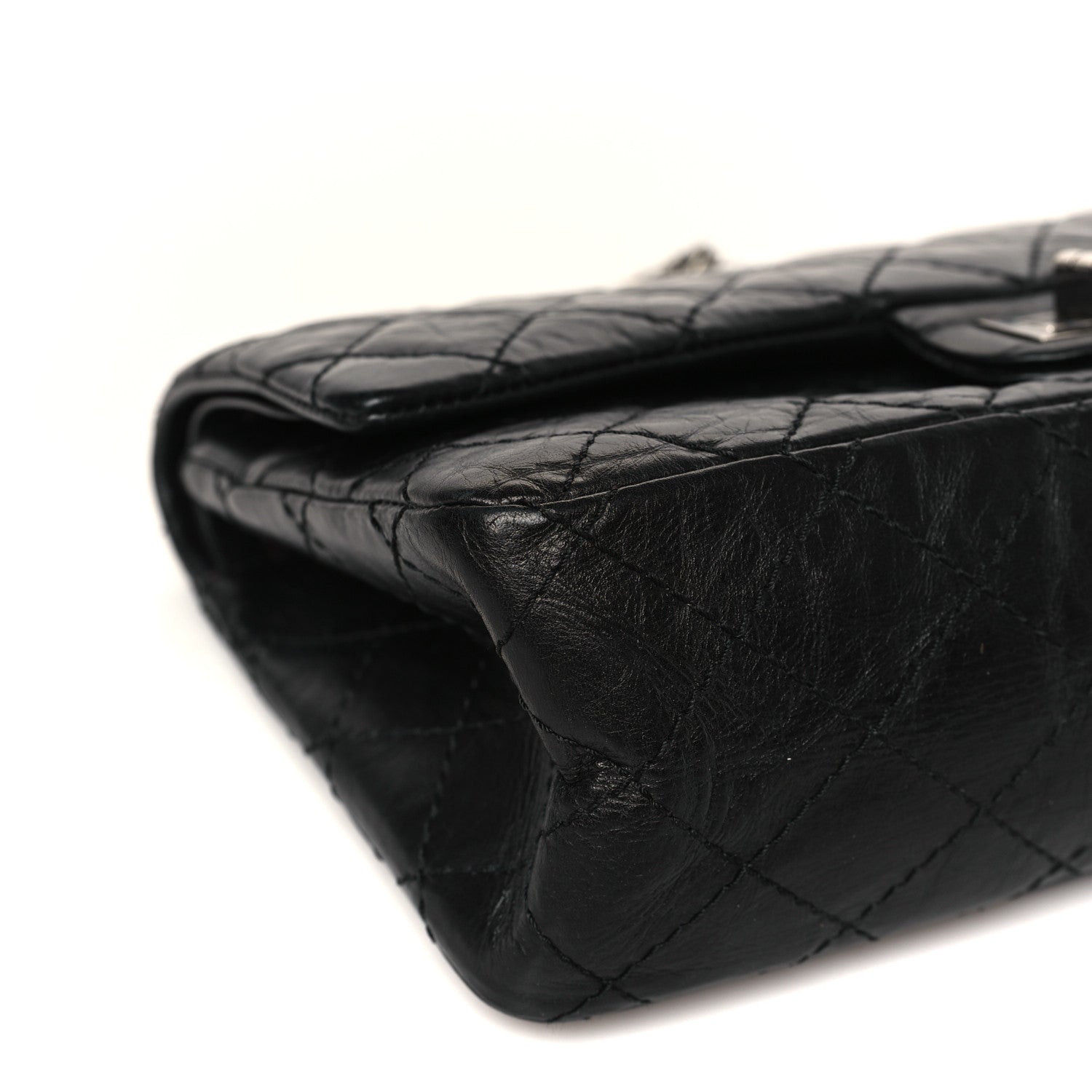 Chanel Aged Calfskin Quilted 2.55 Reissue 225 Flap Black 8 of 9