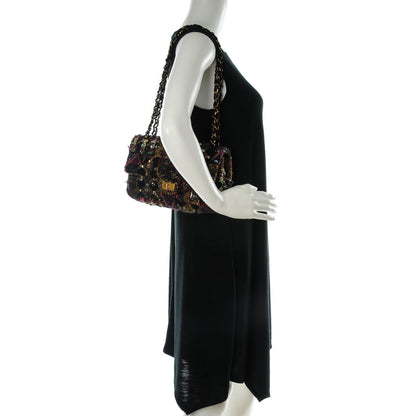 Chanel Tweed Crystal Embellished Small Paris Byzance Reissue Flap 2 of 7