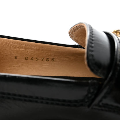 Chanel Calfskin Enamel Charms Mocassin Loafers 35.5 Black 9 of 9