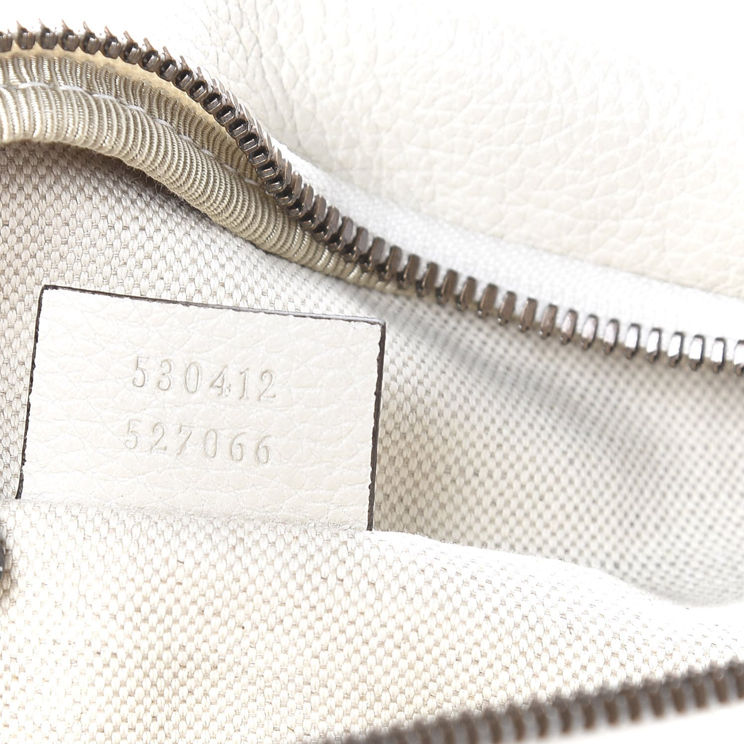 Gucci Grained Calfskin Logo Belt Bag White 6 of 10