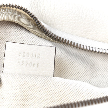 Gucci Grained Calfskin Logo Belt Bag White 6 of 10