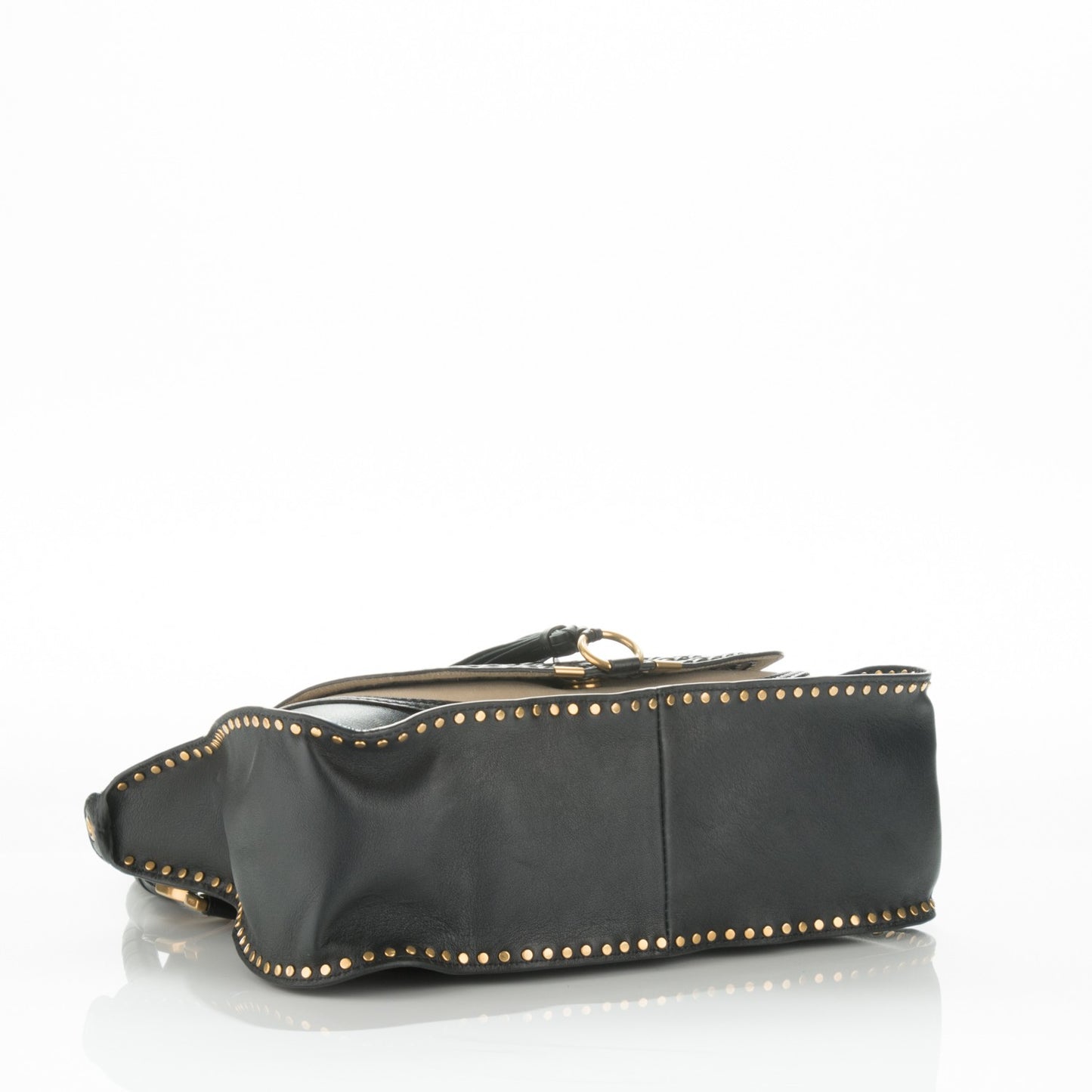 Calfskin Braided Medium Marcie Satchel Black