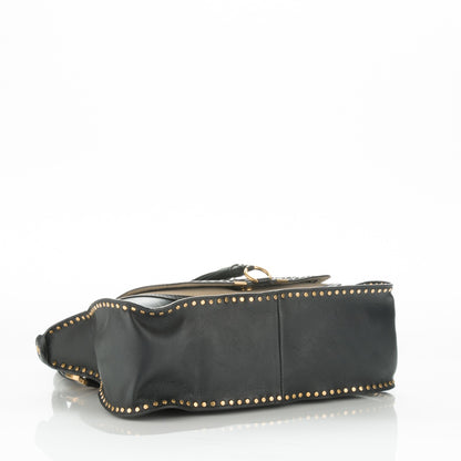 Chloe Calfskin Braided Medium Marcie Satchel Black 3 of 11