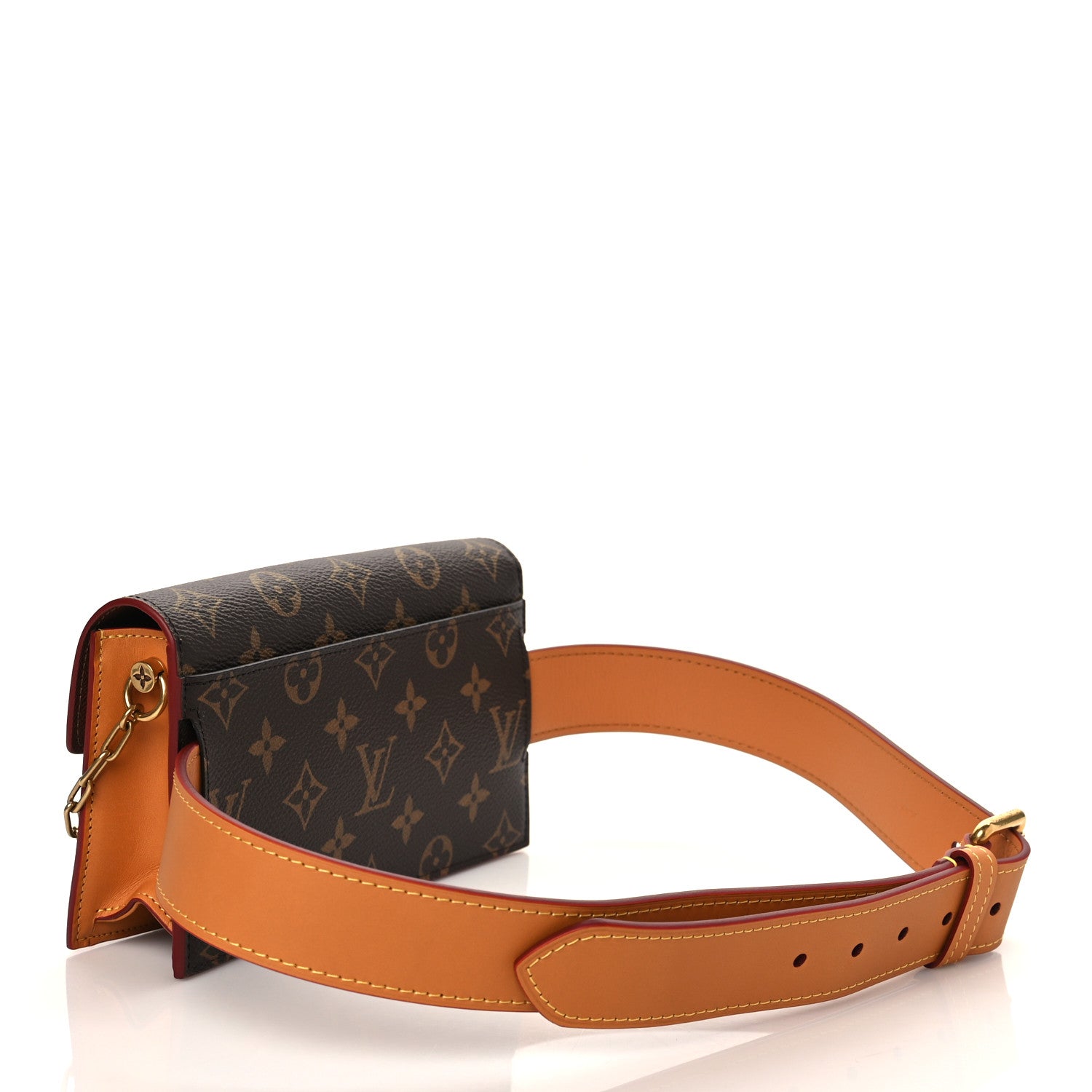 Louis Vuitton Monogram S Lock Belt Pouch MM 3 of 9